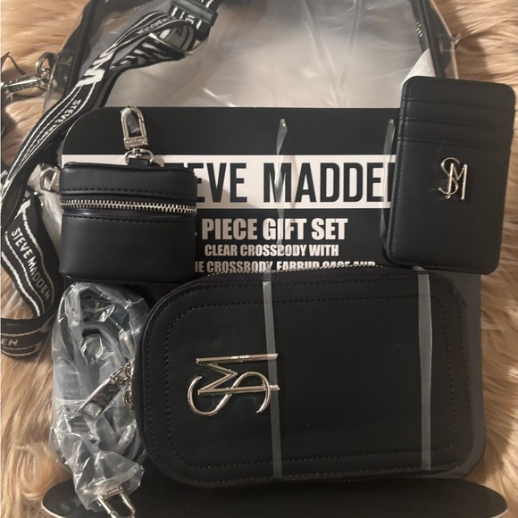 Steve Madden Black Belt Bag Set for Men - Picture 2 of 6